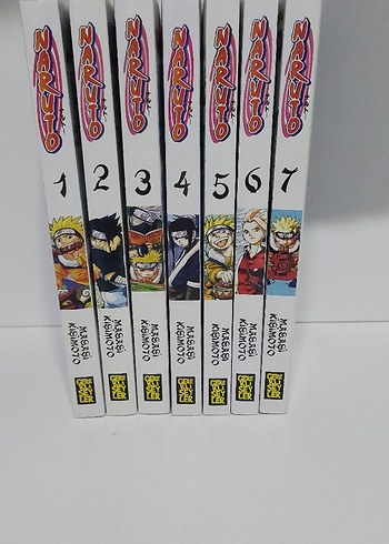 Naruto 1-7 Cilt Manga Seti