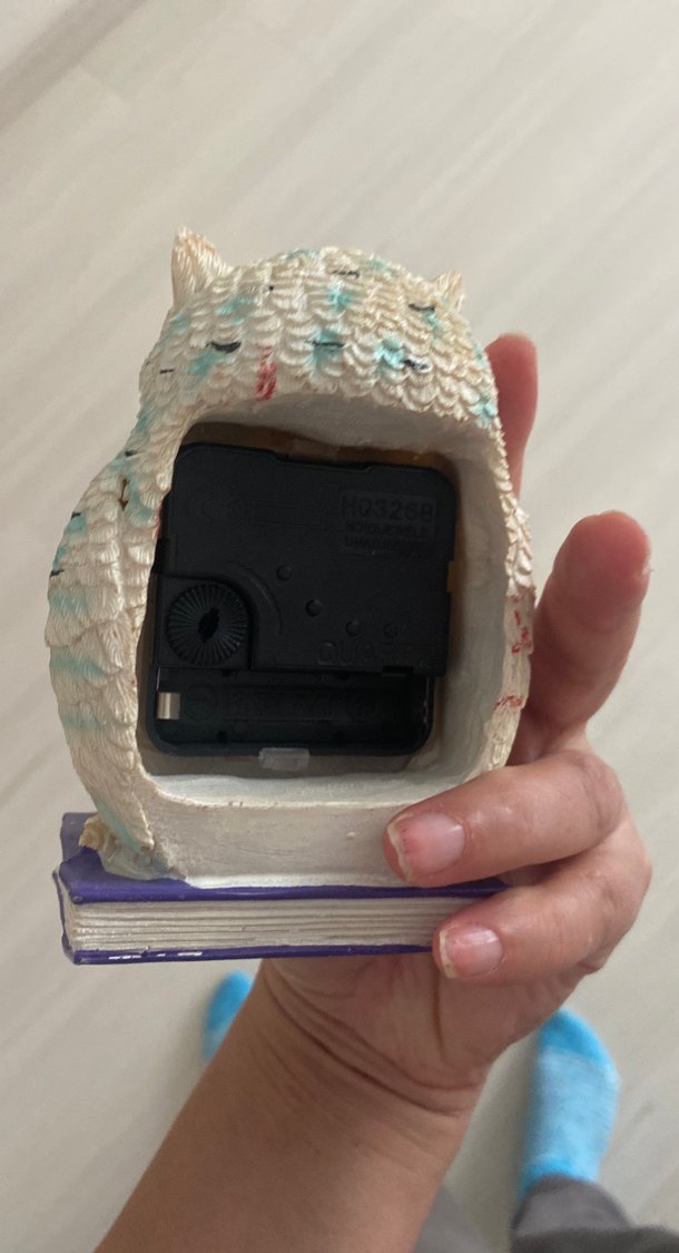 Renkli Baykuş Figürlü Masa Saati - Görsel 2