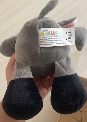 Gri Peluş Oyuncak Eşek - Görsel 2
