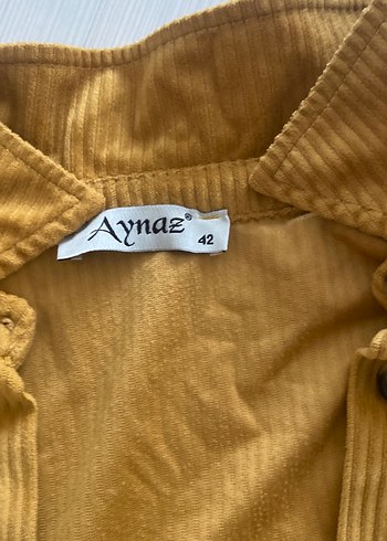 Düğmeli Uzun Kollu Midi Kadın Kadife Gömlek - Görsel 2