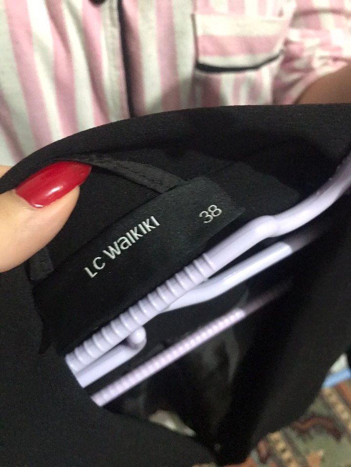 Düğmeli Siyah Kadın Blazer Ceket - Görsel 2