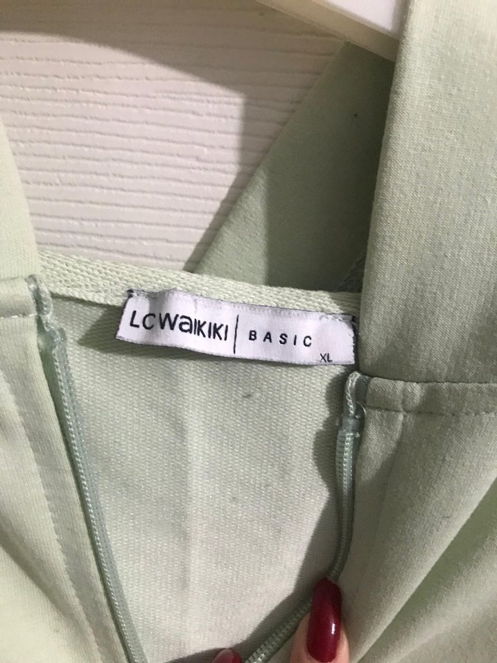 Kadın Yeşil Fermuarlı Midi Ceket - Görsel 2