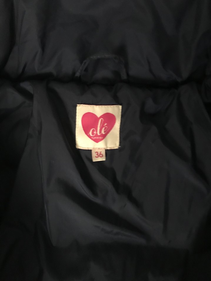 Kadın Koyu Mavi Fermuarlı Kaban - Görsel 3