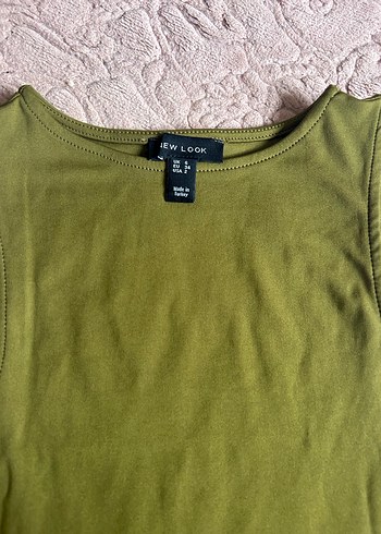 Haki Renk Sıfır Kol Fitted Body - Görsel 2