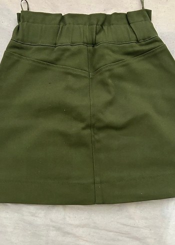 Koyu Haki Mini Etek - Görsel 2