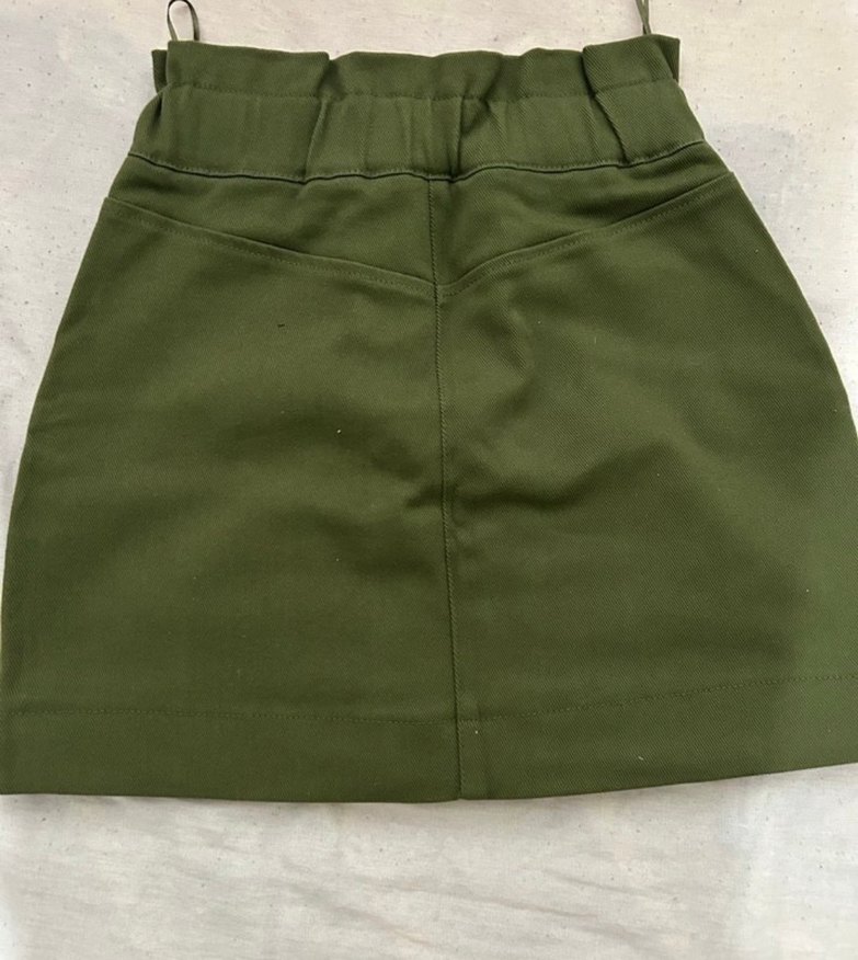 Koyu Haki Mini Etek - Görsel 2