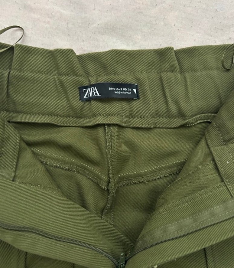 Koyu Haki Mini Etek - Görsel 3