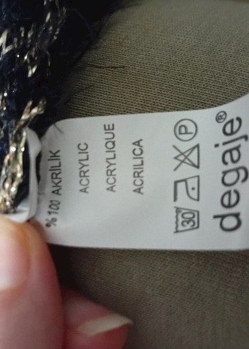 LC Waikiki Desenli Uzun Kollu Örgü Goth Hırka