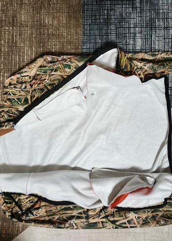 Kapüşonlu Kamuflaj Erkek avcı kampci polar - Görsel 4