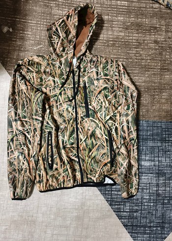 Kapüşonlu Kamuflaj Erkek avcı kampci polar - Görsel 3