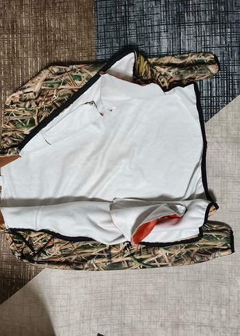 Kapüşonlu Kamuflaj Erkek avcı kampci polar - Görsel 2