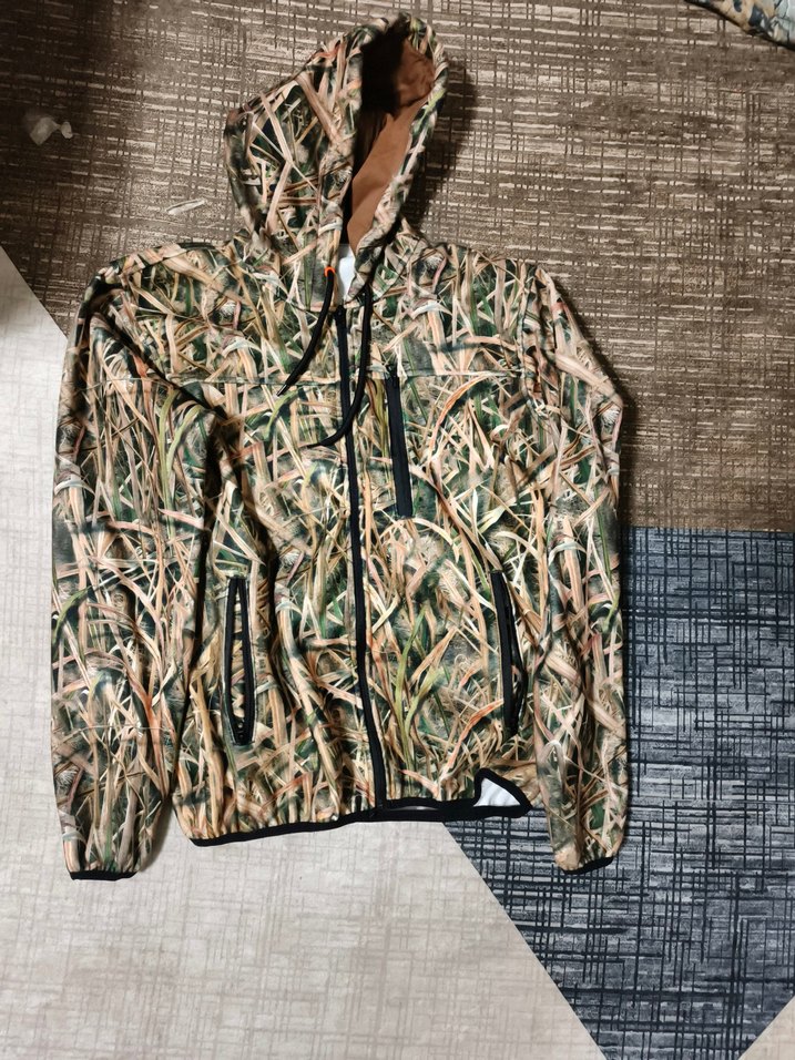 Kapüşonlu Kamuflaj Erkek avcı kampci polar - Görsel 3