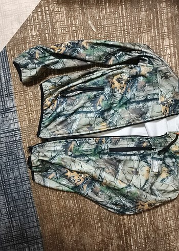 Kapüşonlu Kamuflaj Desenli Erkek avcı kamp yekeği - Görsel 4