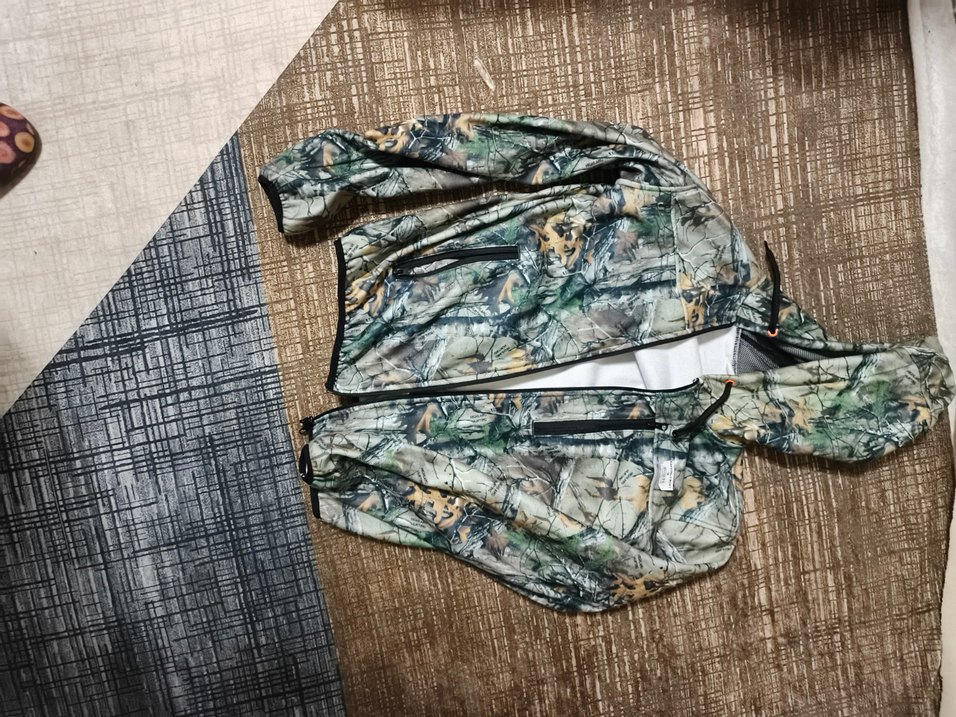 Kapüşonlu Kamuflaj Desenli Erkek avcı kamp yekeği - Görsel 4