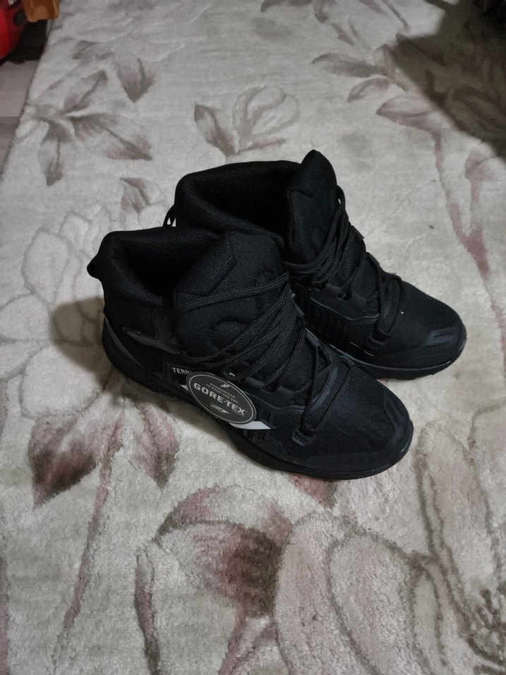 Siyah Bağcıklı GORE-TEX Outdoor Erkek Ayakkabı - Görsel 3