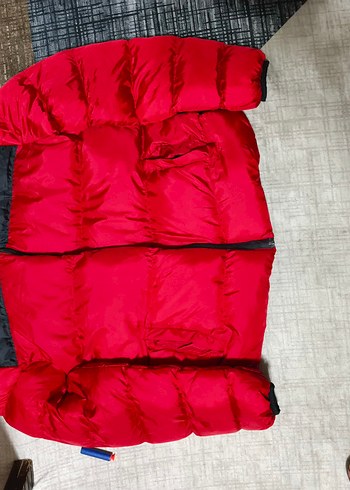 Kırmızı Fermuarlı Erkek Mont - Görsel 3