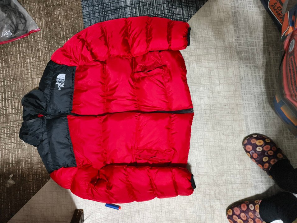 Kırmızı Fermuarlı Erkek Mont - Görsel 3