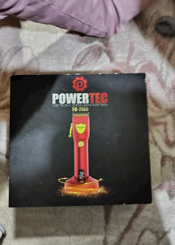 Powertec TR-7700 Kırmızı Renkli Tıraş Makinesi - Görsel 5