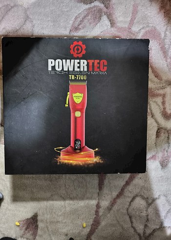 Powertec TR-7700 Kırmızı Renkli Tıraş Makinesi - Görsel 4