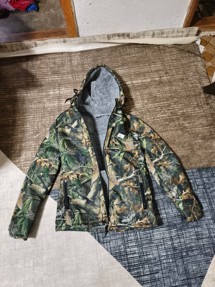 Erkek Kamuflaj Kapüşonlu su geçirmez gore Tex mont - Görsel 3