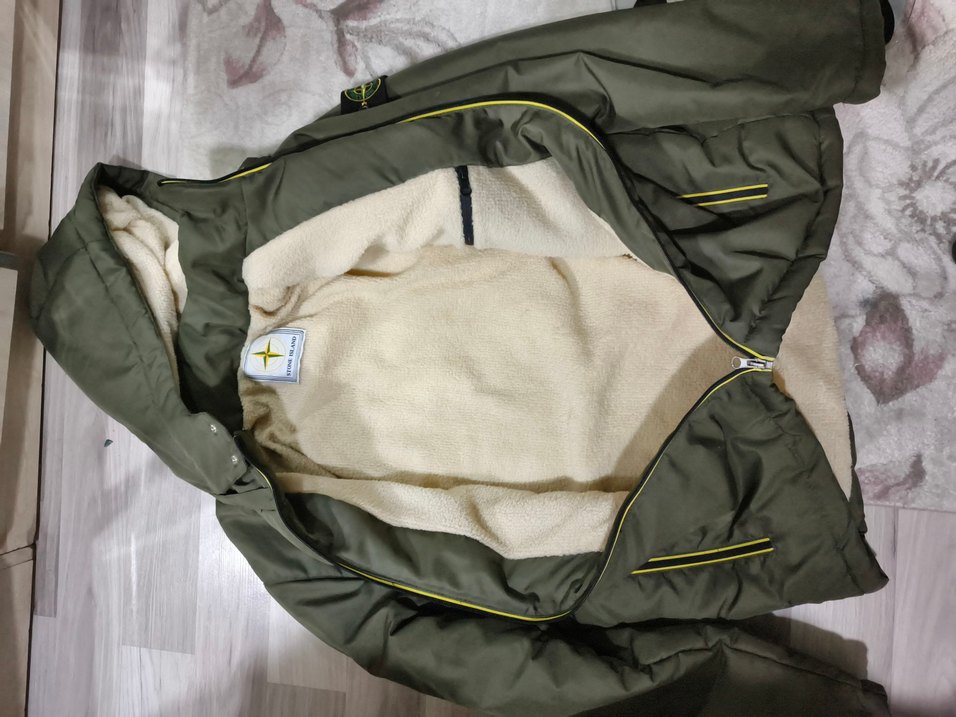 Gri Kapüşonlu Fermuarlı Erkek Mont north island - Görsel 2