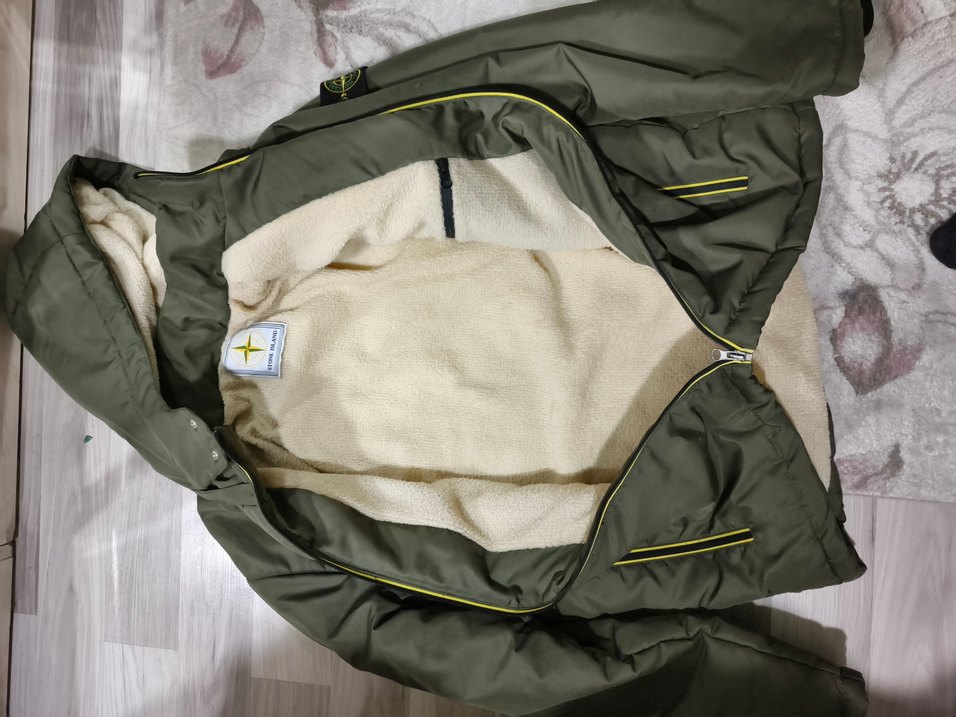 Gri Kapüşonlu Fermuarlı Erkek Mont north island - Görsel 3