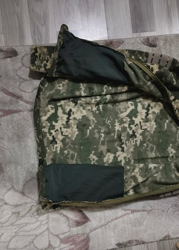 Kamuflaj Desenli Erkek Kolsuz Ceket - Görsel 2