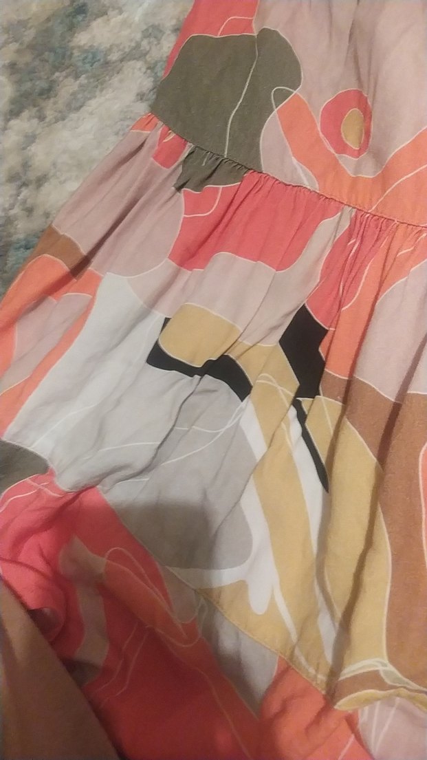 Çok Renkli Bohem Uzun Elbise - Görsel 2