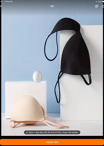 Diğer Minimalist Açık Bej Mini Sütyen
