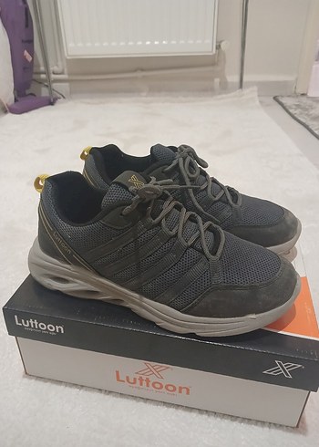 Luttoon Gri Bağcıklı unisexs Spor Ayakkabısı