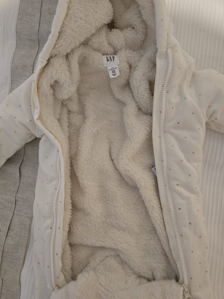 Kız Bebek Beyaz Kürklü Astronot - Görsel 3