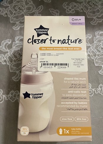 Tommee Tippee Closer to Nature Bebek Biberonu 260ml