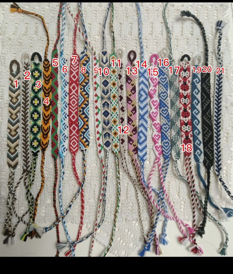 El Yapımı Renkli Örgü Bileklik - Görsel 2