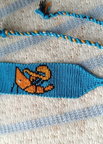 Saksafon Çalan Karides Desenli El Yapımı - Görsel 2