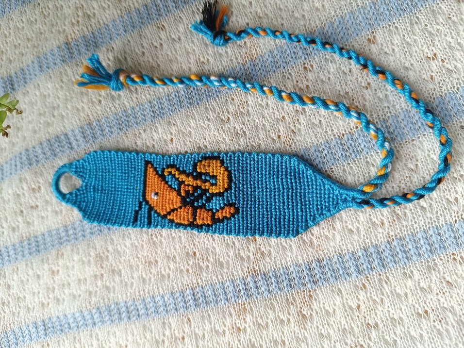 Saksafon Çalan Karides Desenli El Yapımı - Görsel 2