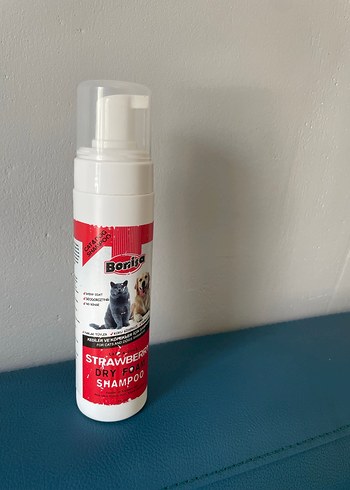 Beyaz Parlak Kedi ve Köpek Kuru Şampuanı