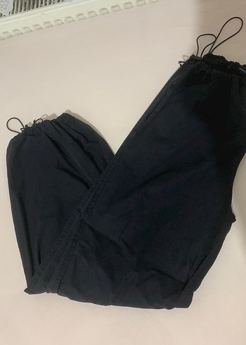 Diğer Kadın Siyah Rahat Kesim Street Wear Pantolon