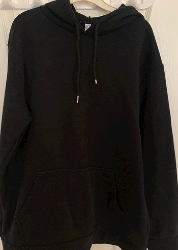 Kadın Siyah Kapüşonlu Sweatshirt