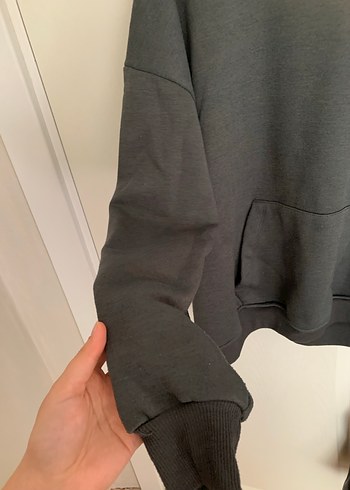 Diğer Gri Kadın Kapüşonlu Sweatshirt