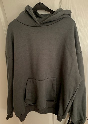 Gri Kadın Kapüşonlu Sweatshirt