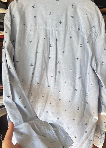 Gri Denim Erkek Uzun Kollu Gömlek - Görsel 5