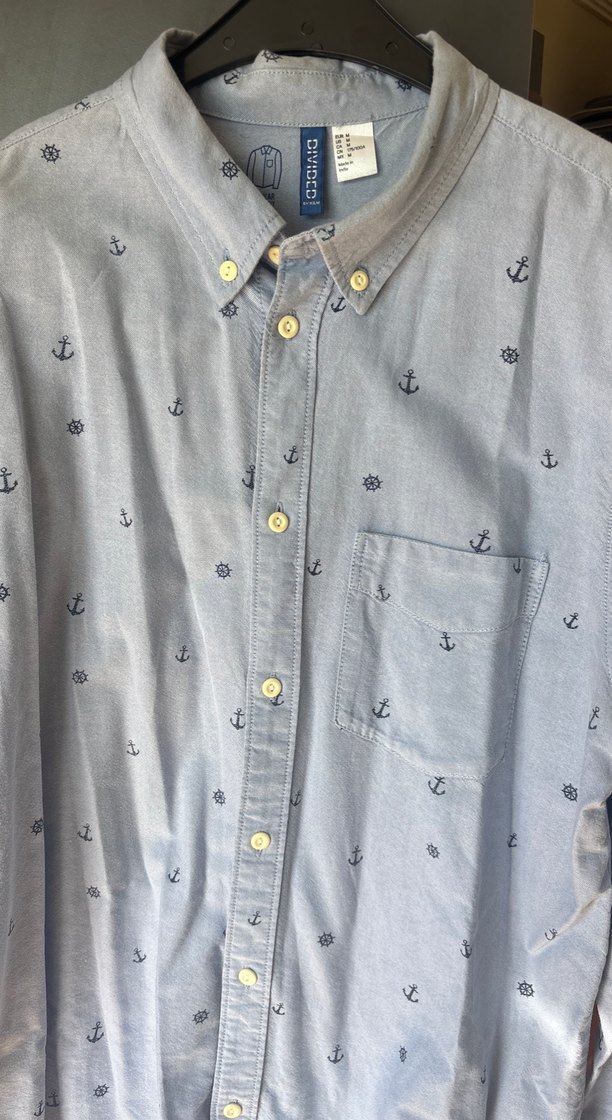 Gri Denim Erkek Uzun Kollu Gömlek - Görsel 2