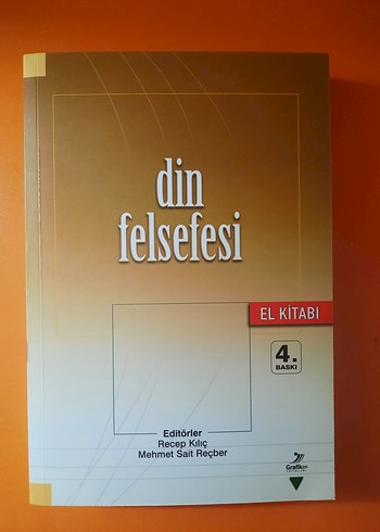 Din Felsefesi El Kitabı - Recep Kılıç