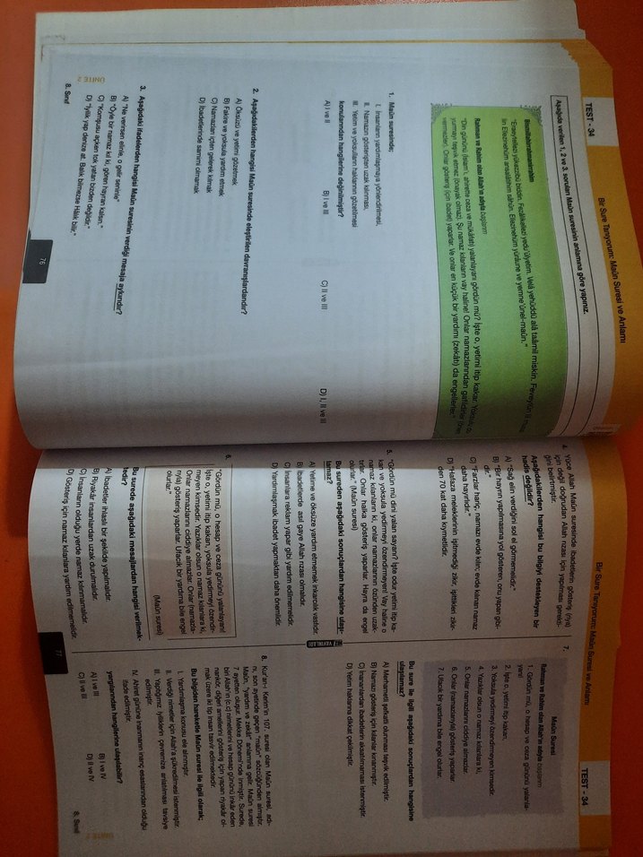 8. Sınıf Din Kültürü ve Ahlak Bilgisi Soru Bankası Hız yayınları - Görsel 2