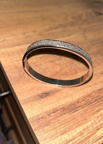 Accessorize Gri Çelik sim Desenli Parlak Kadın Bileklik