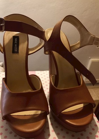 Nine West Kahverengi Platform Topuklu Kadın Ayakkabı - Görsel 2