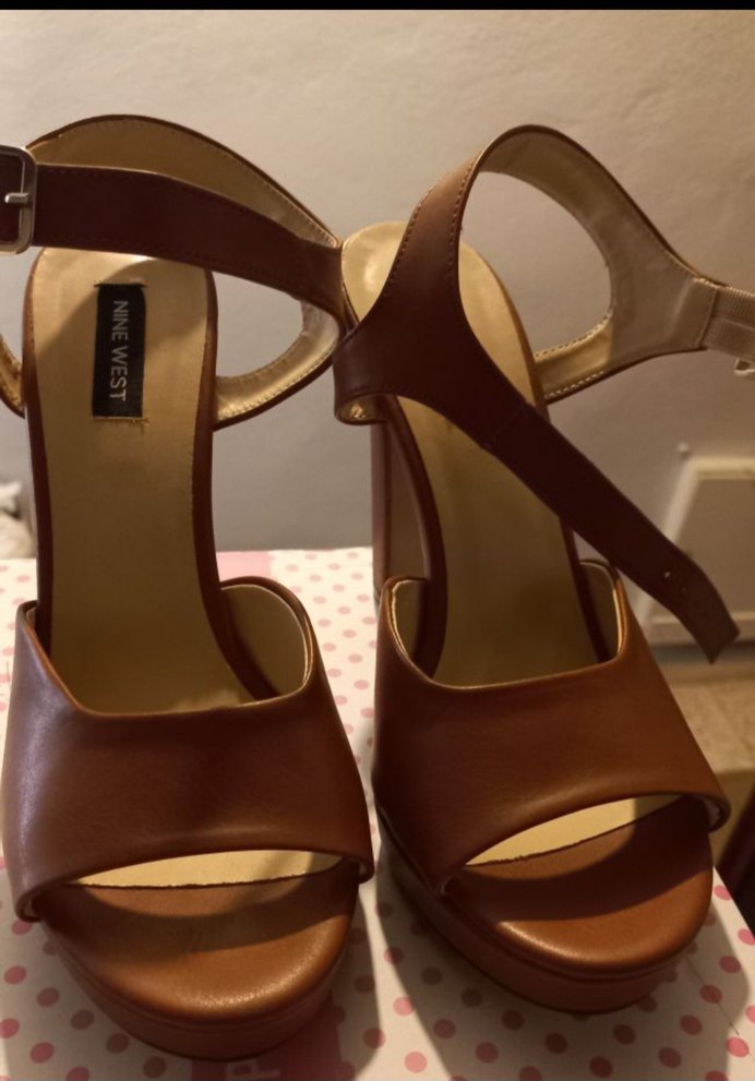 Nine West Kahverengi Platform Topuklu Kadın Ayakkabı - Görsel 2