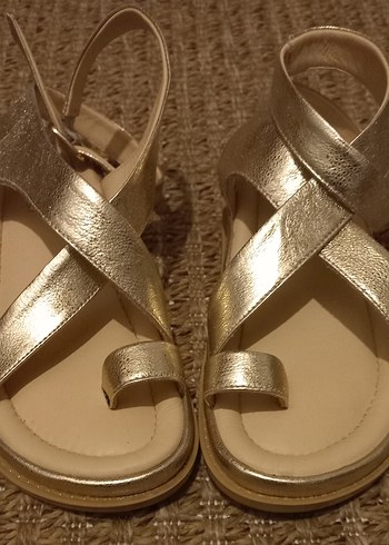 Pelinin ayakkabıları Hakiki deri Sandalet - Görsel 2