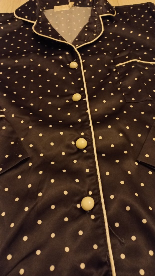 Sandy marka Siyah Puantiyeli Kadın Pijama Takımı - Görsel 2