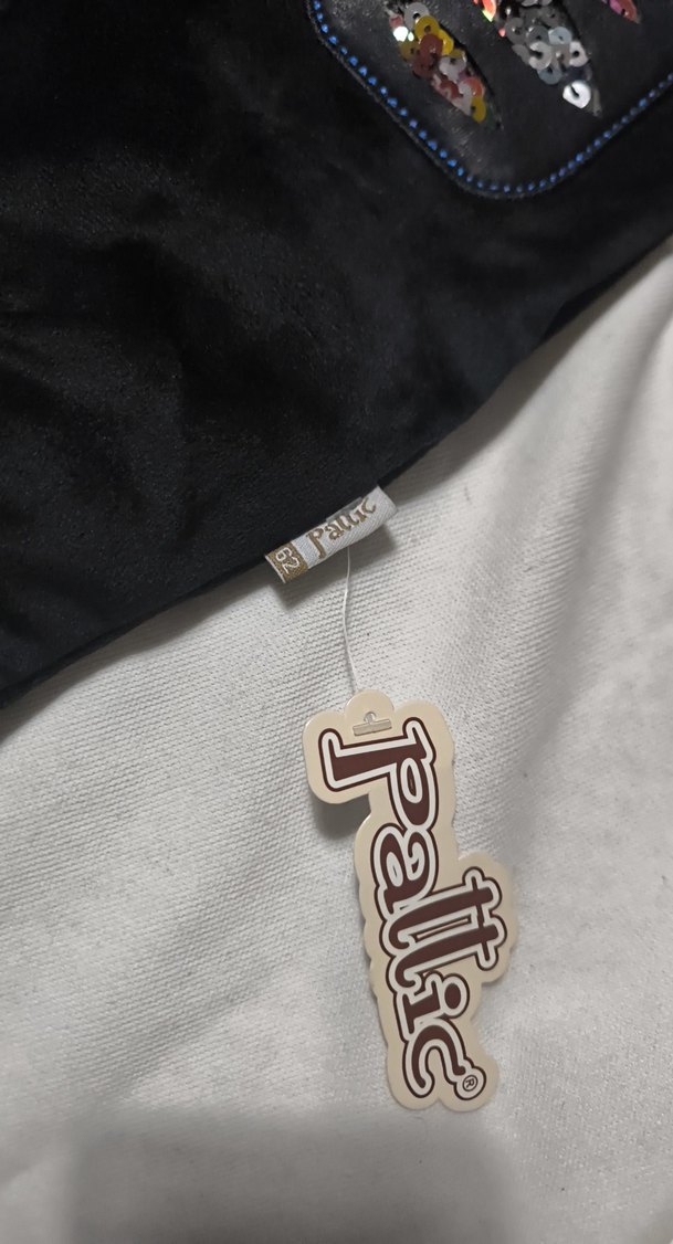 Nakışlı Kürklü Siyah Bebek Kız Tulumu - Görsel 3